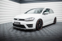 VW Golf 7 R 2013-2016 Front Splitter V.5 + Flaps Maxton Design