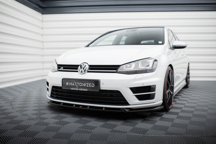 VW Golf 7 R 2013-2016 Front Splitter V.5 Maxton Design in the group Select car model / VW / Golf 7 R 12-19 / Styling / Front at DDESIGN Scandinavia AB (VW-GO-7-R-FD5G)