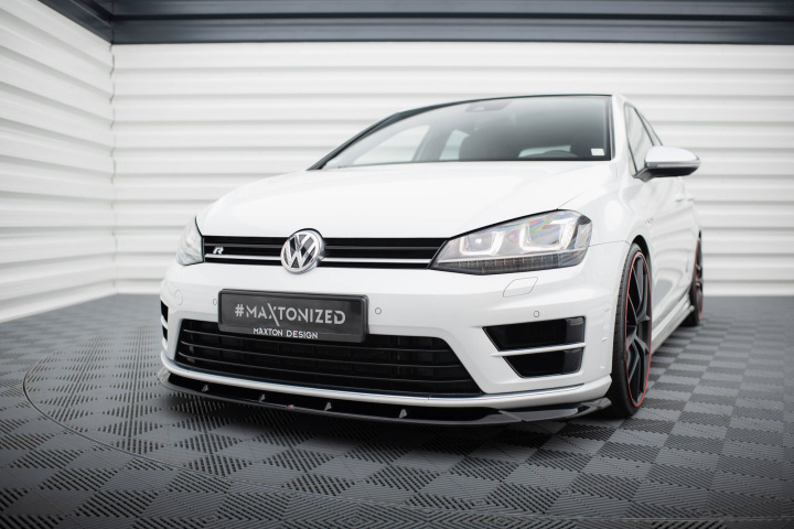 VW Golf 7 R 2013-2016 Front Splitter V.6 Maxton Design in the group Select car model / VW / Golf 7 R 12-19 / Styling / Front at DDESIGN Scandinavia AB (VW-GO-7-R-FD6G)