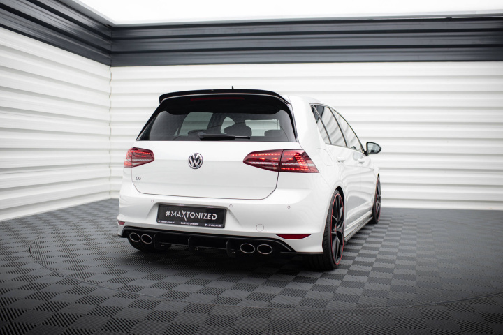 VW Golf 7 R 2013-2016 Diffuser & Rear Side Splitters Maxton Design in the group Select car model / VW / Golf 7 R 12-19 / Styling / Rear at DDESIGN Scandinavia AB (VW-GO-7-R-HB-CNC-RS1)