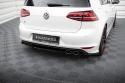 Central Rear Splitter Vw Golf Vii R (with Vertical Bars) Maxton Design