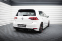 Central Rear Splitter Vw Golf Vii R (with Vertical Bars) Maxton Design