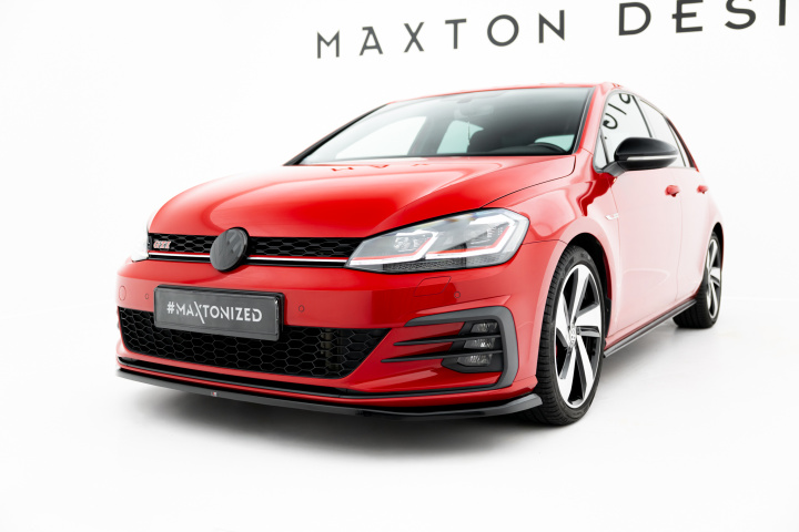 VW Golf 7 GTI 2017-2020 Front Splitter V.4 Maxton Design in the group Select car model / VW / Golf 7 GTI 12-19 / Styling at DDESIGN Scandinavia AB (VW-GO-7F-GTI-FD4G)