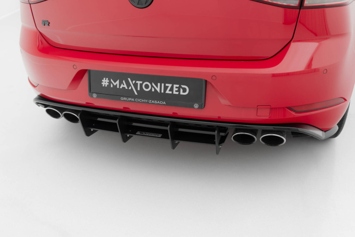 VW Golf 7 R Facelift 2017-2019 Diffuser Maxton Design in the group Select car model / VW / Golf 7 R 12-19 / Styling / Rear at DDESIGN Scandinavia AB (VW-GO-7F-R-CNC-RS1)