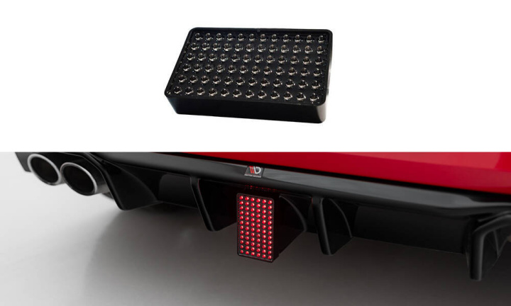 Volkswagen Golf R Mk7 Facelift 2016-2020 LED Brake Light for Maxton Rear Valance V.1 Maxton Design in the group Select car model / VW / Golf 7 R 12-19 / Styling / Lights at DDESIGN Scandinavia AB (VW-GO-7F-R-RS1RLG-LED)
