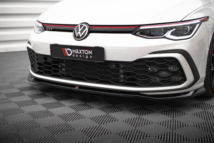 Volkswagen Golf MK8 GTI 2019+ Front Splitter V.7 Maxton Design in the group Select car model at DDESIGN Scandinavia AB (VW-GO-8-GTI-FD7G)