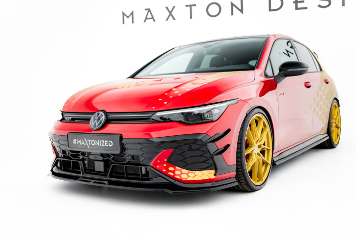 Volkswagen Golf GTI Clubsport Mk8 Facelift 2024+ Front Splitter V.3 Maxton Design in the group Select car model at DDESIGN Scandinavia AB (VW-GO-8F-GTI-CS-FD3G)