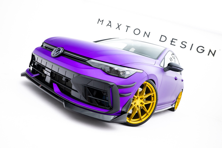 Front Splitter V.4 Volkswagen Golf R Mk8 Facelift in the group Select car model / VW / Golf 8 R 20+ at DDESIGN Scandinavia AB (VW-GO-8F-R-FD4G)