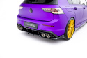 Rear Splitter (with vertical bars) V.1 Volkswagen Golf R  Mk8 / Mk8 Facelift
