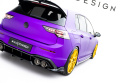Rear Splitter (with vertical bars) V.1 Volkswagen Golf R  Mk8 / Mk8 Facelift