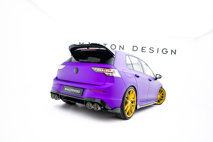 Rear Side Splitters V.7 Volkswagen Golf R Mk8 / Mk8 Facelift in the group Select car model / VW / Golf 8 R 20+ at DDESIGN Scandinavia AB (VW-GO-8F-R-RSD1G)