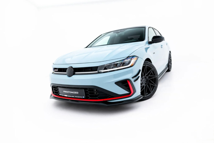 Volkswagen Jetta GLI Mk7 Facelift 2 2024- Front Splitter V.2 Maxton Design in the group Select car model / VW / Jetta 7 2018+ at DDESIGN Scandinavia AB (VW-JE-7F2-GLI-FD2G)
