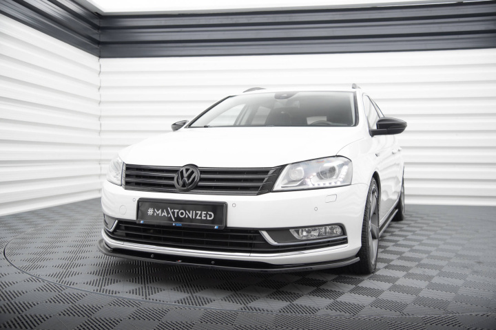 VW Passat B7 2010-2014 Front Splitter V.2 Maxton Design in the group Select car model / VW / Passat 05-14 / Styling at DDESIGN Scandinavia AB (VW-PA-B7-FD2G)