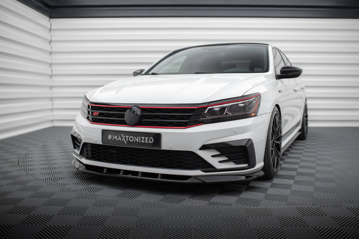 Volkswagen Passat GT B7 2010-2014 Front Splitter V.2 Maxton Design in the group Select car model / VW / Passat 05-14 / Styling at DDESIGN Scandinavia AB (VW-PA-B7-GT-FD2G)