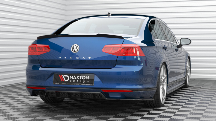 VW Passat Sedan R-Line B8 2015-2019 Spoiler Caps Maxton Design in the group Select car model / VW / Passat B8 14-24 / Styling at DDESIGN Scandinavia AB (VW-PA-B8-RLINE-S-CAP1G)