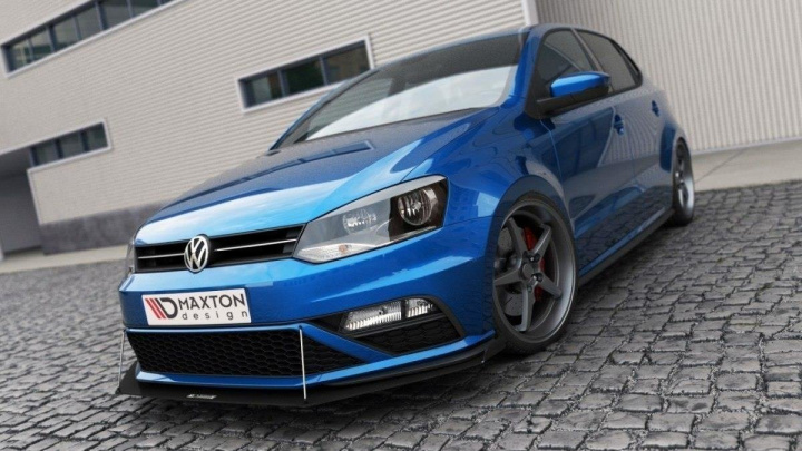 VW Polo GTI 2015-2017 Racingsplitter V.2 Maxton Design in the group Select car model / VW / Polo 09-16 / Styling at DDESIGN Scandinavia AB (VW-PO-5F-GTI-CNC-FD2)