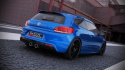 Rear Valance Vw Scirocco Iii R With 2 Exhaust Holes Maxton Design