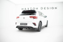 Volkswagen T-Roc R Mk1 2017-2021 Central Rear Splitter (with vertical bars) Maxton Design