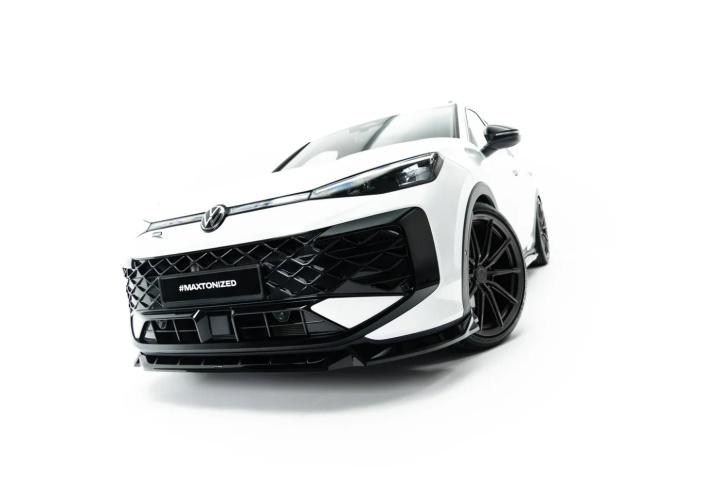 Volkswagen T-Roc R-Line Mk2 2025+ Front Splitter Maxton Design in the group Select car model / VW / T-Roc 2017+ at DDESIGN Scandinavia AB (VW-T-ROC-2-RLINE-FD1G)