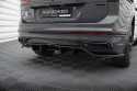 Central Rear Splitter (With Vertical Bars) Volkswagen Tiguan R-Line Mk2 Facelift Maxton Design