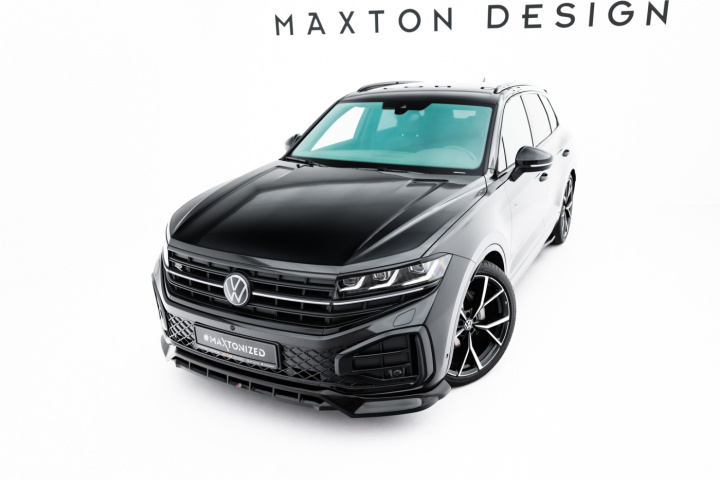 Volkswagen Touareg R-Line Mk3 Facelift 2023+ Front Splitter V.1 Maxton Design in the group Select car model / VW / Touareg / Styling at DDESIGN Scandinavia AB (VW-TO-3F-RLINE-FD1G-FD1RG)