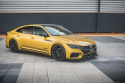 Volkswagen Arteon R-Line Sedan / Shooting Brake Mk1 2017-2020 Street Pro Front Splitter + Flaps Black-Red + Gloss Flaps Maxton Design