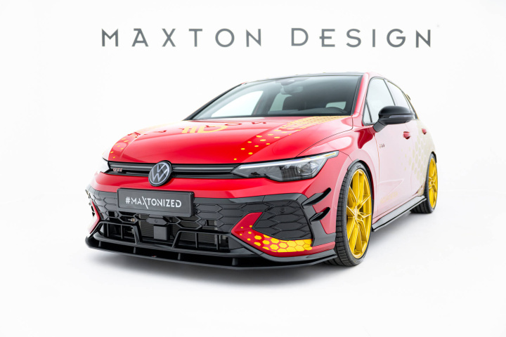 Volkswagen Golf GTI Clubsport Mk8 Facelift 2024+ Street Pro Front Splitter Maxton Design in the group Select car model / VW / Golf 8 GTI 19+ at DDESIGN Scandinavia AB (VWGO8FGTICSCNC-FD1B)