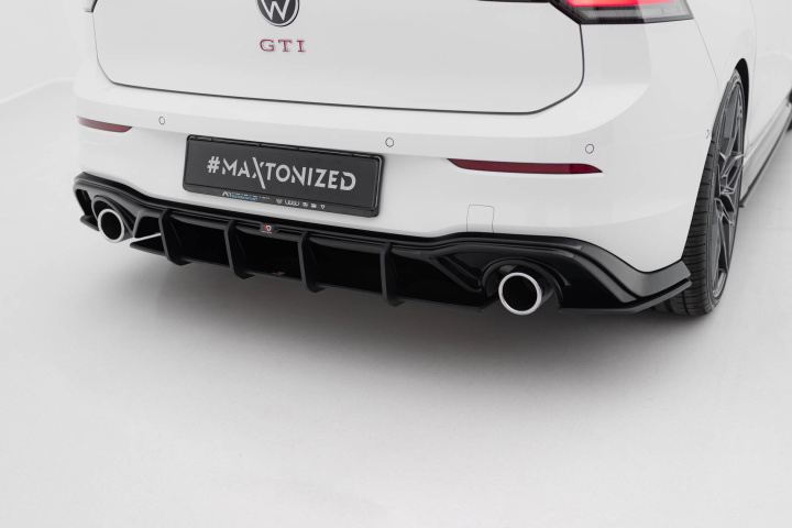 Volkswagen Golf GTI Mk8 2019-2024 Street Pro Rear Diffuser V.3 Maxton Design in the group Select car model / VW / Golf 8 GTI 19+ at DDESIGN Scandinavia AB (VWGO8GTICNC-RS3BBRBI)
