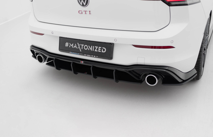 Volkswagen Golf GTI Mk8 2019-2024 Street Pro Rear Diffuser V.5 Maxton Design in the group Select car model / VW / Golf 8 GTI 19+ at DDESIGN Scandinavia AB (VWGO8GTICNC-RS5B)