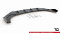 Volkswagen Golf GTI Clubsport Mk8 2019-2024 Street Pro Front Splitter + Flaps Black-Red + Gloss Flaps Maxton Design