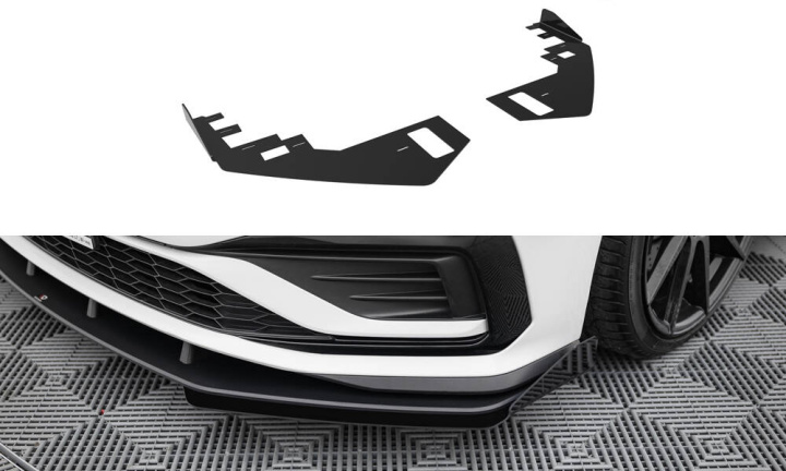Volkswagen Jetta GLI Mk7 2018-2021 Front Flaps Maxton Design in the group Select car model / VW / Jetta 7 2018+ at DDESIGN Scandinavia AB (VWJE7GLICNC-FSF1G)