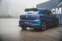 Volkswagen Polo GTI Mk6 2017-2021 Street Pro Rear Valance + Flaps Black-Red + Gloss Flaps Maxton Design