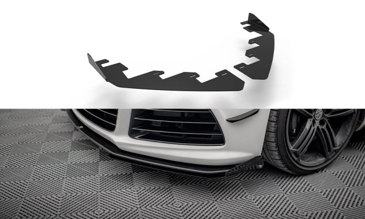 Volkswagen Scirocco R Mk3 2008-2014 Front Flaps Maxton Design in the group Select car model / VW / Scirocco 08-17 / Styling at DDESIGN Scandinavia AB (VWSC3RCNC-FSF1G)