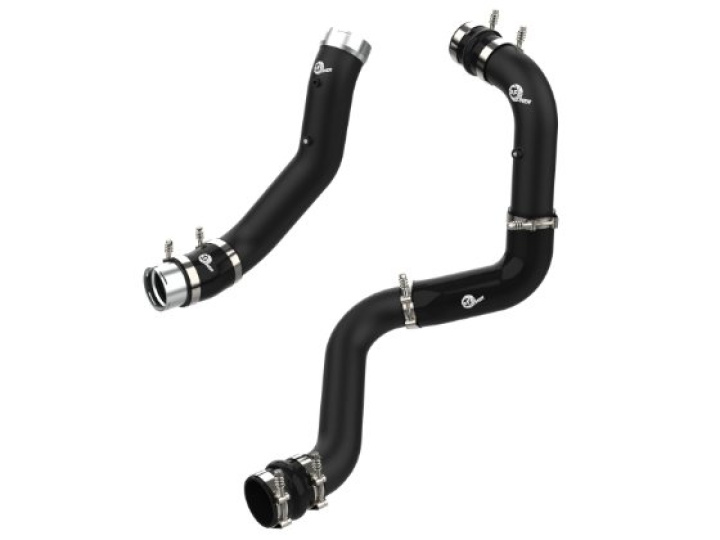 aFe BladeRunner Black 3in Aluminum Charge Pipe Kit 20-21 GM Diesel Trucks V8-6.6L (td) L5P in the group Select car model / Chevrolet / Silverado 2019+ at DDESIGN Scandinavia AB (afe46-20444-B)