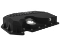 aFe 05-19 VW 1.8L/2.0L w/ Oil Sensor Engine Oil Pan Black POWER Street Series w/ Machined Fins