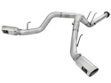 Ford F-250/F-350 Super Duty 2011-2014 V8-6.7L 4in DPF-Back Exhaust Aluminized Steel Polished Tip aFe Power