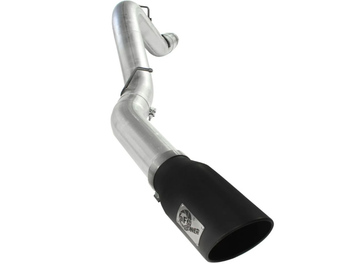 aFe Atlas Exhaust 5in DPF-Back Al Steel Black Tips 11-13 GM Diesel Trucks V8-6.6L (td) LML in the group Select car model / Chevrolet / Silverado 07-13 / Tuning / Exhaust at DDESIGN Scandinavia AB (afe49-04041-B)