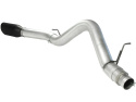 aFe Atlas Exhaust 5in DPF-Back Al Steel Black Tips 11-13 GM Diesel Trucks V8-6.6L (td) LML