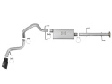 Toyota FJ Cruiser 2007-2018 V6-4.0L  Scorpion 2-1/2in Aluminized Steel Cat-Back Exhaust w/ Black Tips aFe Power