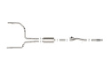 aFe Gemini XV 4in to Dual 3in 304 SS Cat-Back Exhaust w/ Cutout 19-25 GM Silverado/Sierra V8-6.2L
