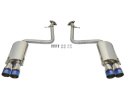 Lexus RC200t 2016-2017/RC300 2018-2023 L4-2.0L (t)/RC350 2015-2023 V6-3.5L Takeda SS Axle-Back Exhaust System w/Polished Blue Tips aFe Power