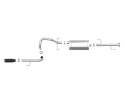 Toyota 4Runner 2010-2024 V6-4.0L MACHForce XP 2.5in 304-SS Exhaust Cat-Back w/ Black Tip aFe Power