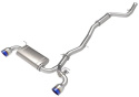 Toyota GR Supra (A90) 2021-2024 L4-2.0L (t) Takeda 2.5in-3in 304 SS CB Exhaust w/ Blue Tips aFe Power