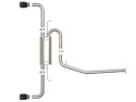 Toyota RAV4 2019-2024 L4-2.5L Takeda 304SS CB Exhaust w/ Black Tips aFe Power