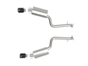 Lexus IS350 2014-2023 V6 Takeda 2.5in. 304 Stainless Steel Axle-Back Exhaust System w/ Black Tip aFe Power