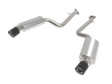 Lexus IS350 2014-2023 V6-3.5L Takeda Axle-Back Exhaust System- Carbon Fiber Tip aFe Power