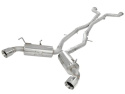 Nissan 370Z 2009-2020 V6-3.7L Takeda 2.5inch SS Exhaust Cat-Back aFe Power - Polished Tips