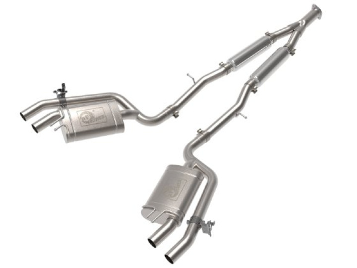 Kia Stinger 2018-2021 L4-2.0L (t) Gemini XV 3in to Dual 2-1/2in 304 SS Cat-Back Exhaust w/ Cut-Out aFe Power in the group Select car model / KIA / Stinger / Tuning at DDESIGN Scandinavia AB (afe49-37034)