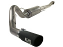 Ford F-150 2011-2014 V6-3.5L (tt) MACHForce XP Exhaust Cat-Back SS-409 4in Black Tip aFe Power