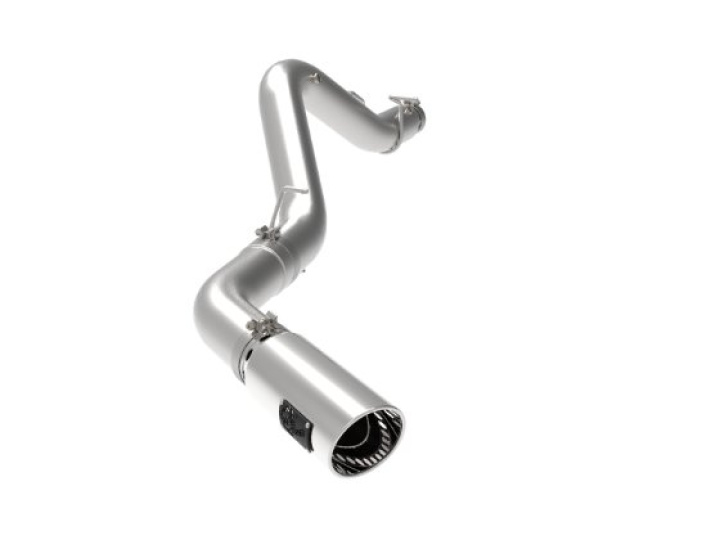 aFe Large Bore-HD 5 IN 409 SS DPF-Back Exhaust System w/Polished Tip 20-21 GM Truck V8-6.6L in the group Select car model / Chevrolet / Silverado 2019+ at DDESIGN Scandinavia AB (afe49-44125-P)